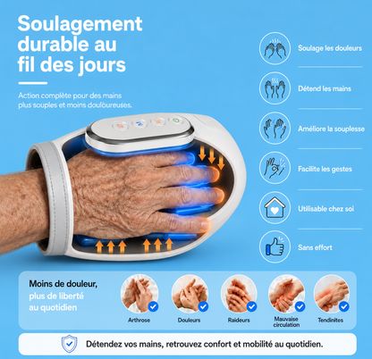 Masseur De Mains ARTHEA-Soulagement des articulations, de l'inflammation et de la douleur